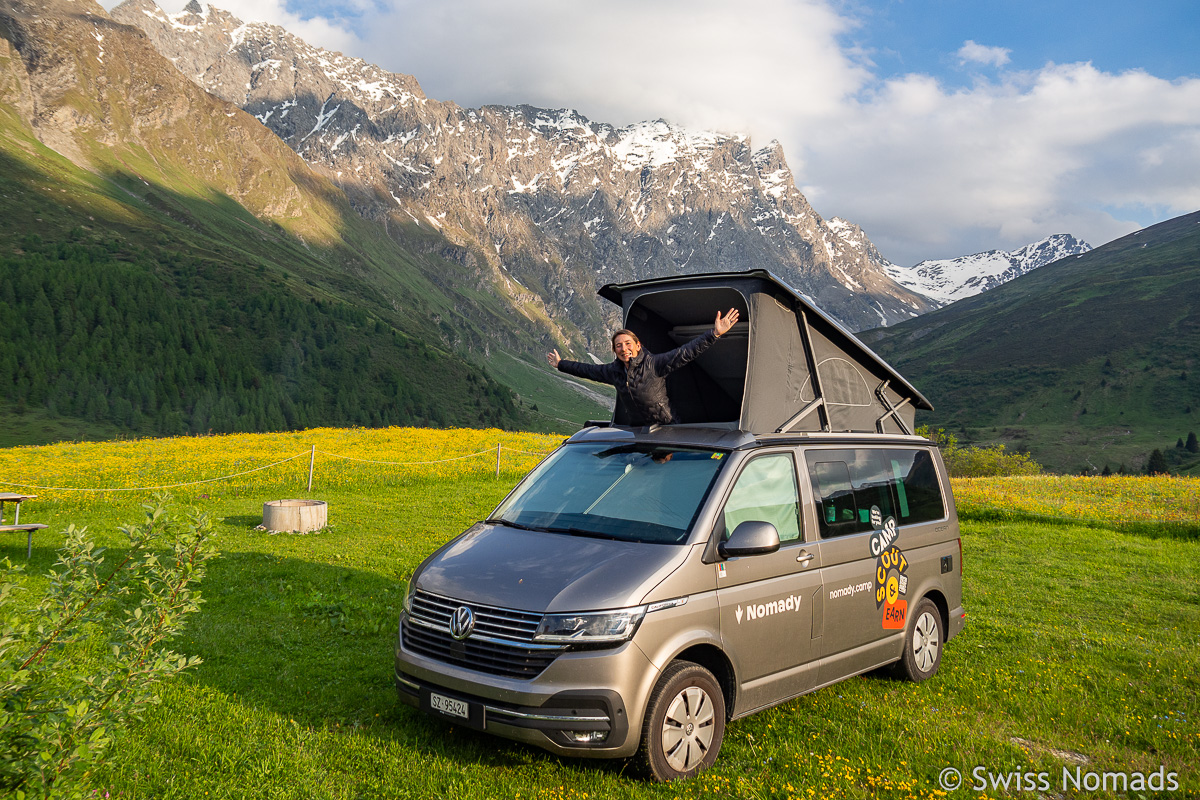 Mehr über den Artikel erfahren Camping in der Schweiz – Unsere Erfahrungen mit Nomady Camps