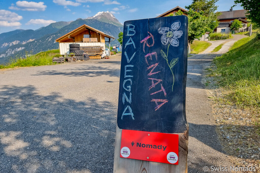 Camping in der Schweiz Begrüssung Nomady Camp
