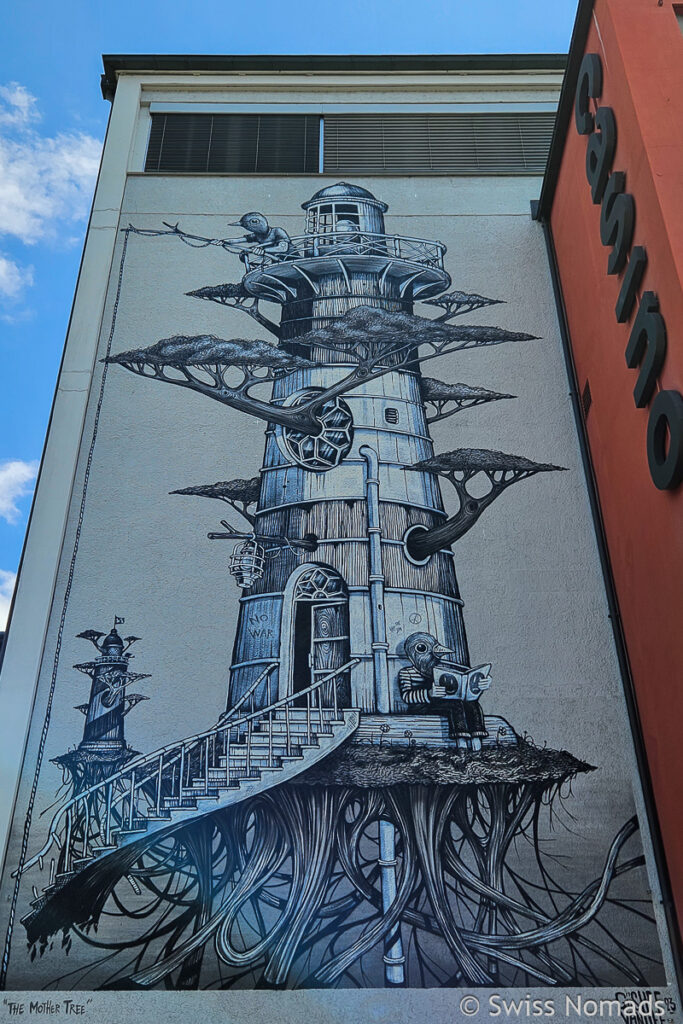 Mother Tree Streetart in Frauenfeld