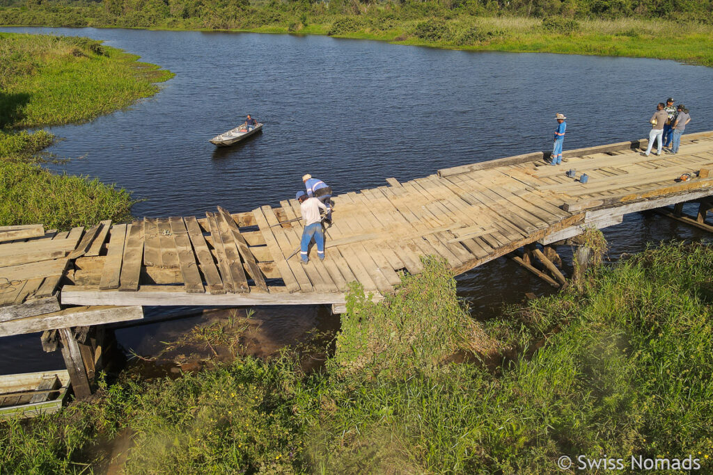 Brücke auf der Transpantaneira im Pantanal