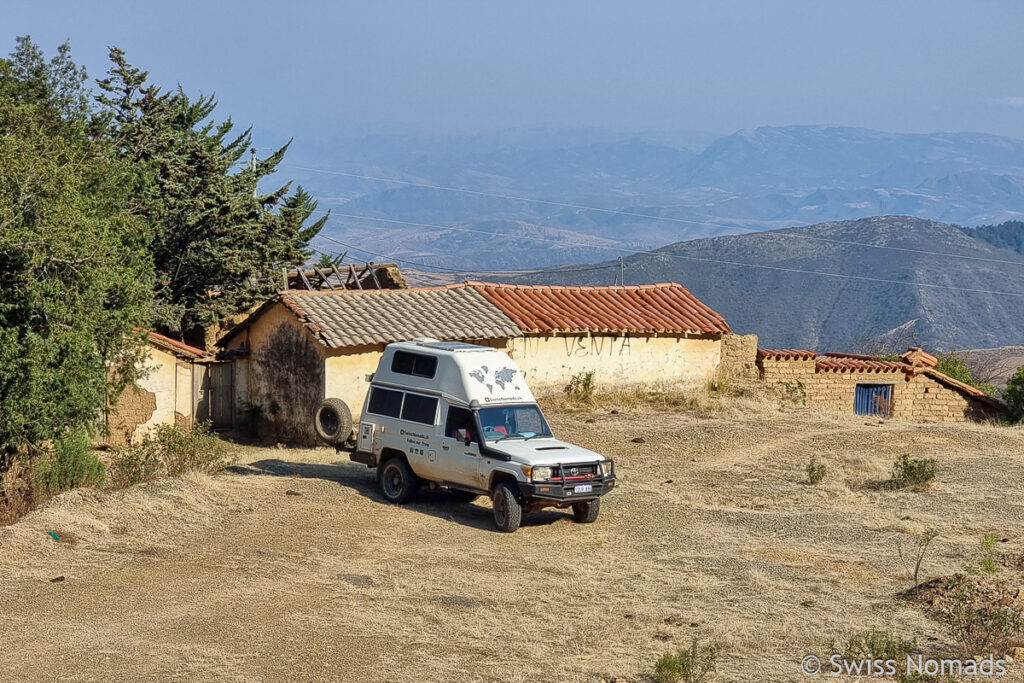 Schlafplatz mit Aussicht in Bolivien