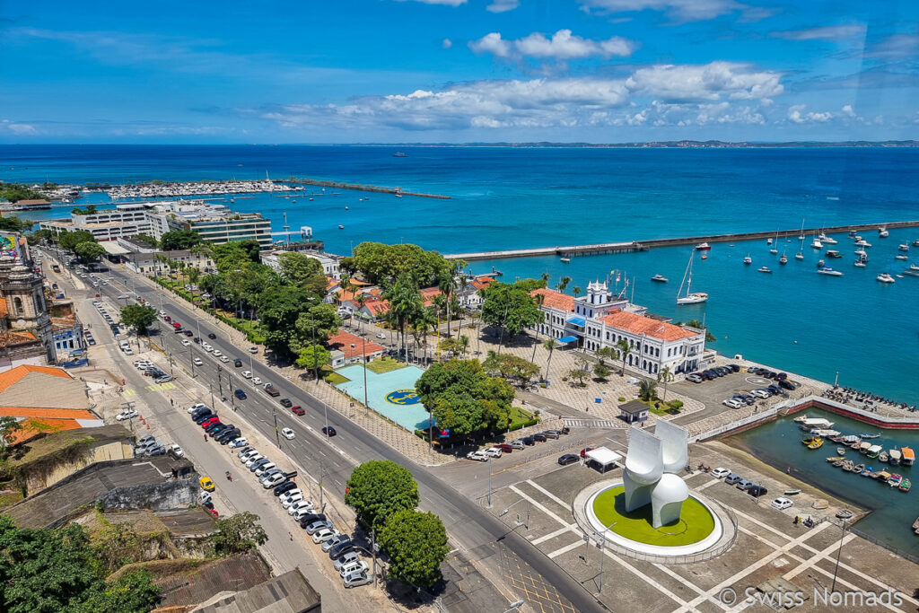 Aussicht auf den Hafen von Salvador da Bahia