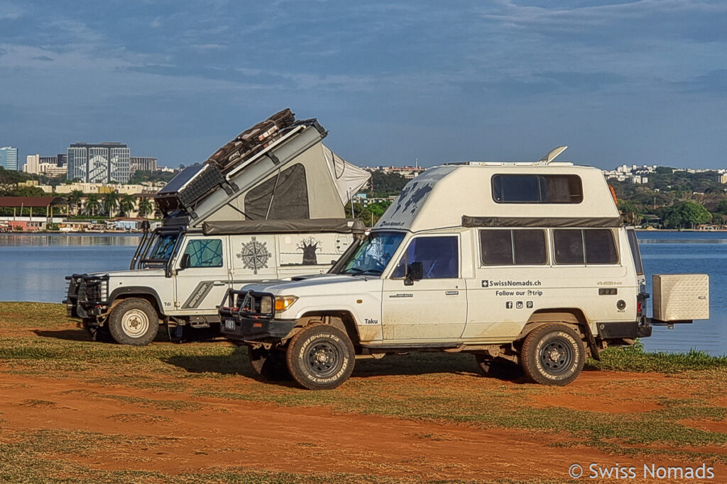 Campen am Lago Paranoa in Brasilia
