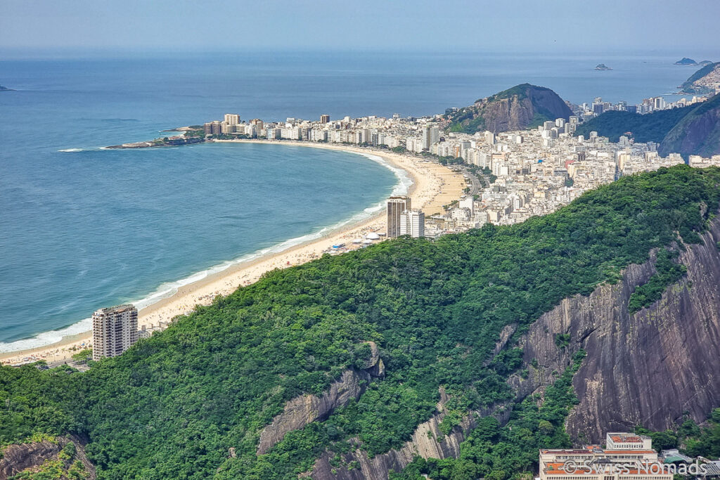 Aussicht vom Zuckerhut auf Copacabana