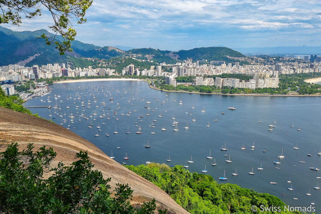 Aussicht vpm Zuckerhut Rio de Janeiro Sehenswürdigkeiten