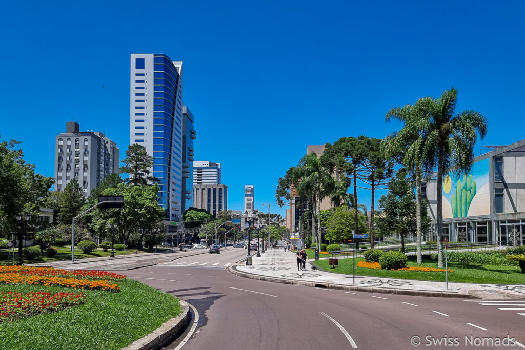 Curitiba ist die Hauptstadt von Parana in Brasilien