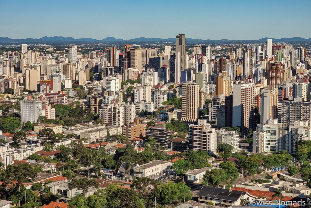 Curitiba Sehenswuerdigkeiten Panoramaturm Aussicht