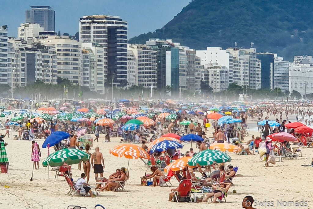 Strand Copacabana in Rio de Janeiro