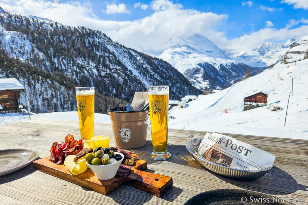 Plättli im Chez Vroni in Zermatt