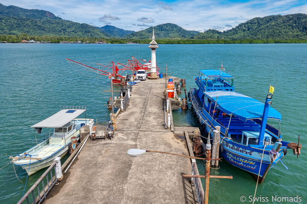 Aussicht Ao Salak Phet Pier auf Koh Chang