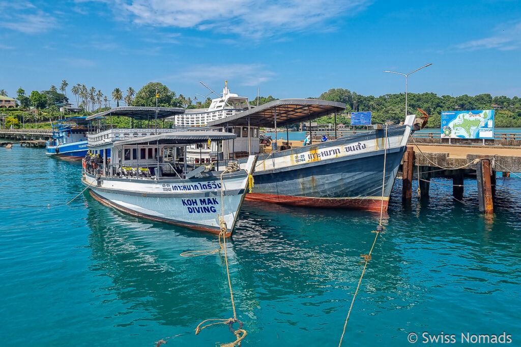 Ao Nid Pier auf Koh Mak in Thailand