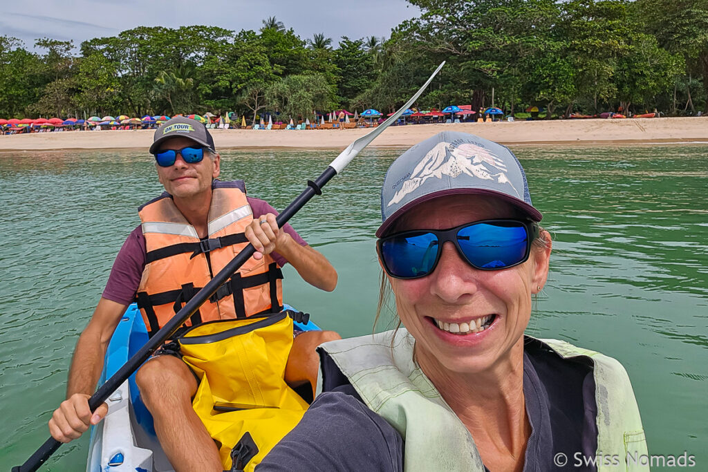 Mit dem Kajak am Charlie Beach