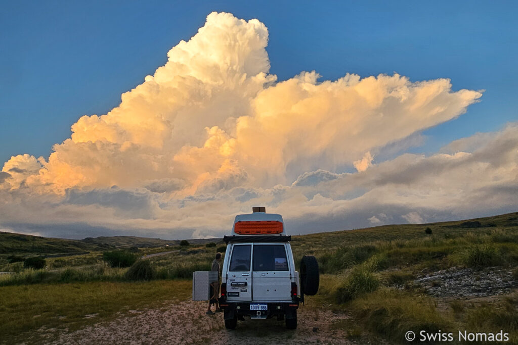 Beleuchtete Wolken