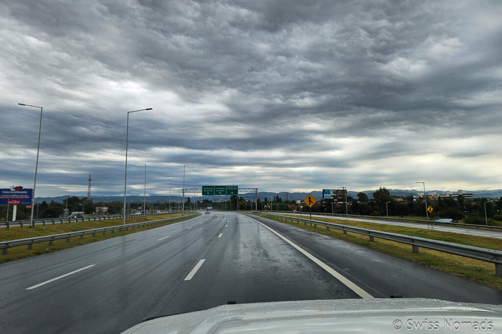Regen bei Cordoba in Argentinien