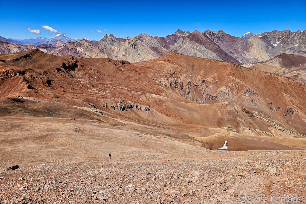 Abstieg vom Cerro Penitentes