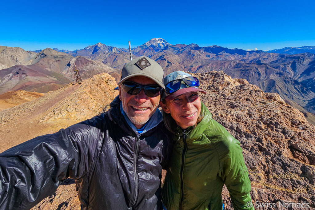 Am Gipfel des Cerro Penitentes