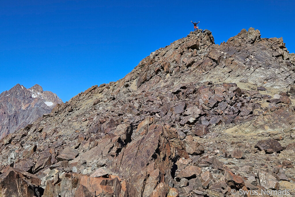 Auf dem Gipfel des Cerro Punta Negra