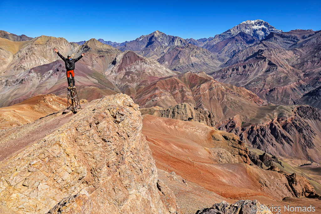 Cerro Penitentes mit Cerro Aconcagua