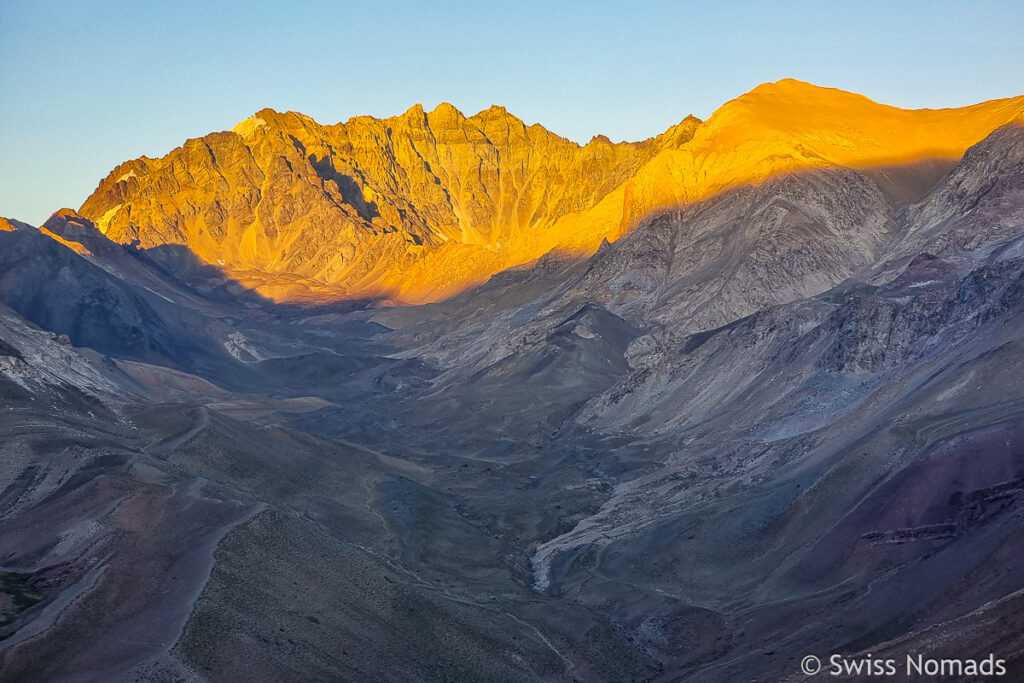 Sonnenaufgang am Cerro Penitentes
