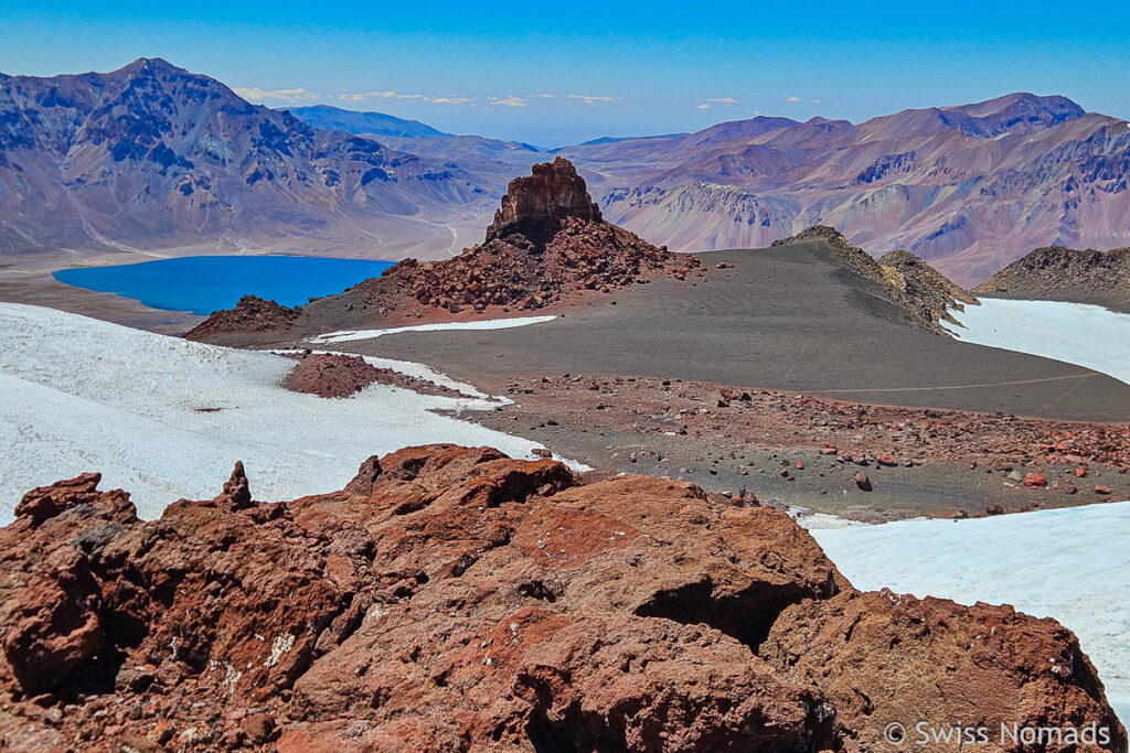 Vulkansand am Vulkan Maipo